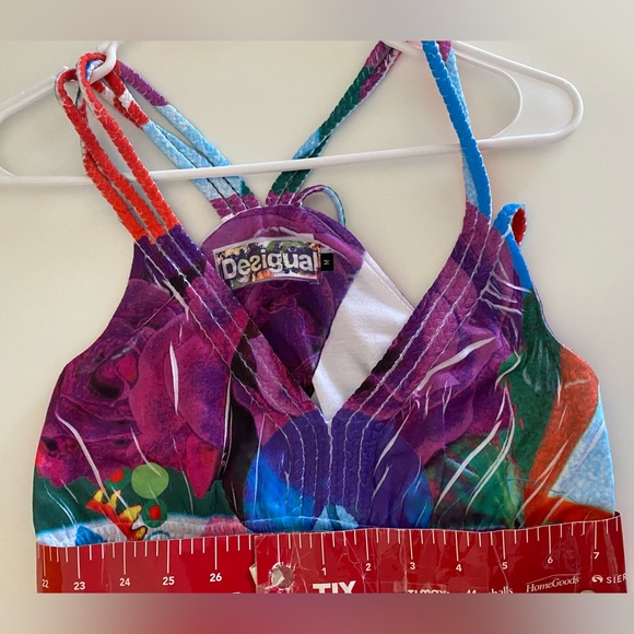 DESIGUAL Patterned Colorful Strap Mini Dress - Picture 8 of 8